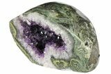 Polished, Purple Amethyst Geode - Uruguay #152381-3